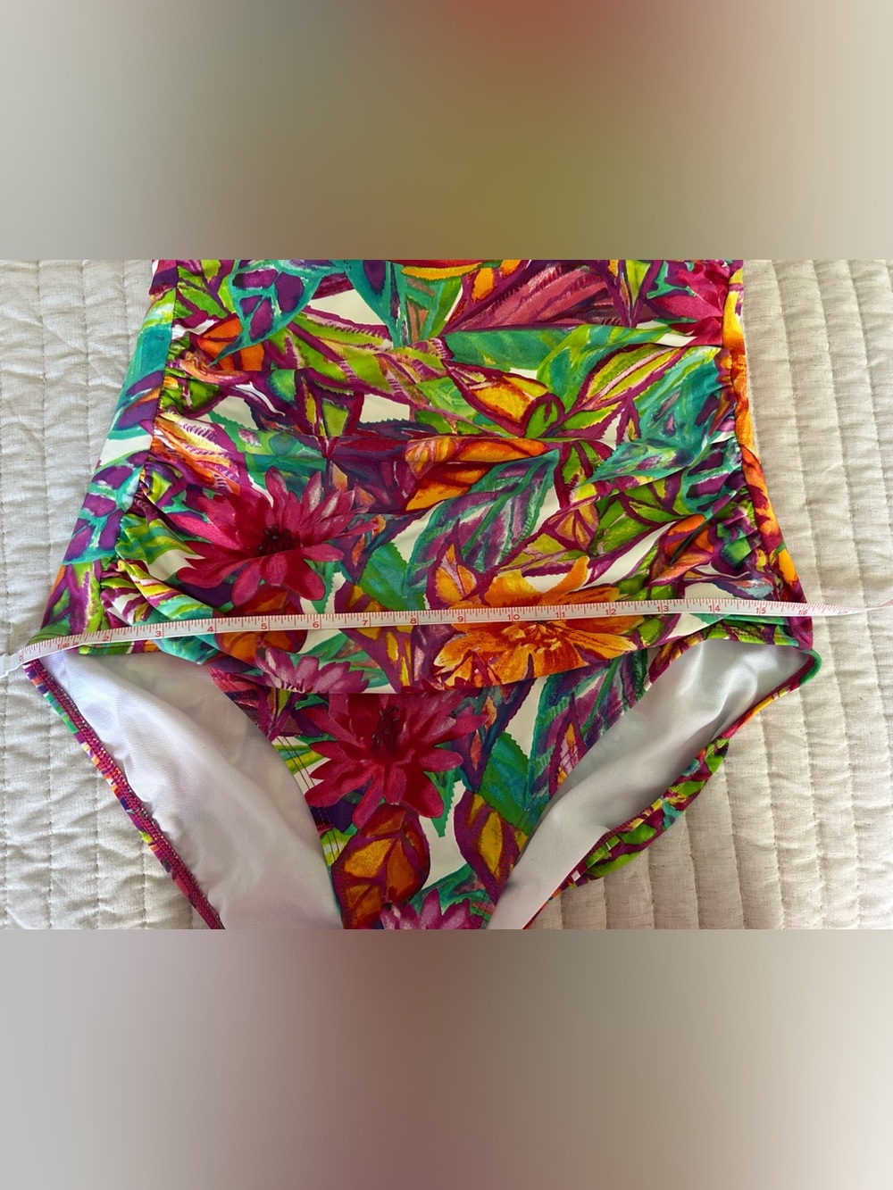 Ralph Lauren Multi Color Tropical Halter One-Piece Swimsuit - Picture 11 of 11